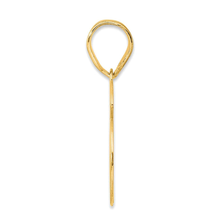 Lovely Rita's Pendants & Charms 14k Yellow Gold Polished Finish Number 66 Charm Pendant