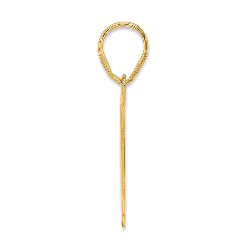 Lovely Rita's Pendants & Charms 14k Yellow Gold Polished Finish Number 67 Charm Pendant