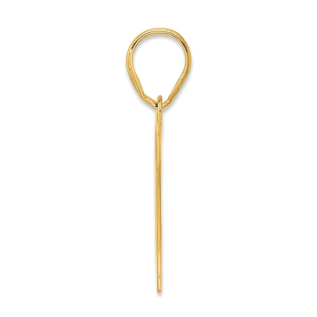Lovely Rita's Pendants & Charms 14k Yellow Gold Polished Finish Number 67 Charm Pendant