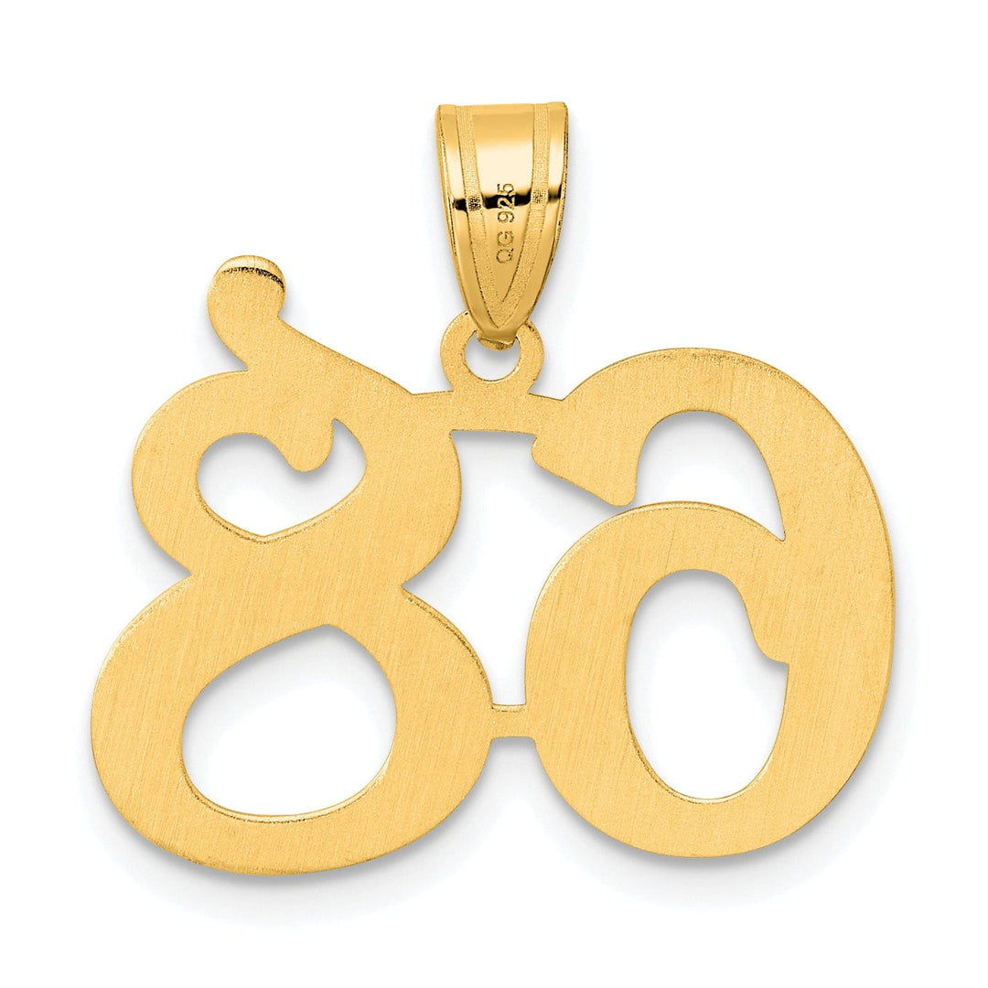 Lovely Rita's Pendants & Charms 14k Yellow Gold Polished Finish Number 68 Charm Pendant