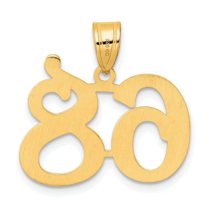Lovely Rita's Pendants & Charms 14k Yellow Gold Polished Finish Number 68 Charm Pendant