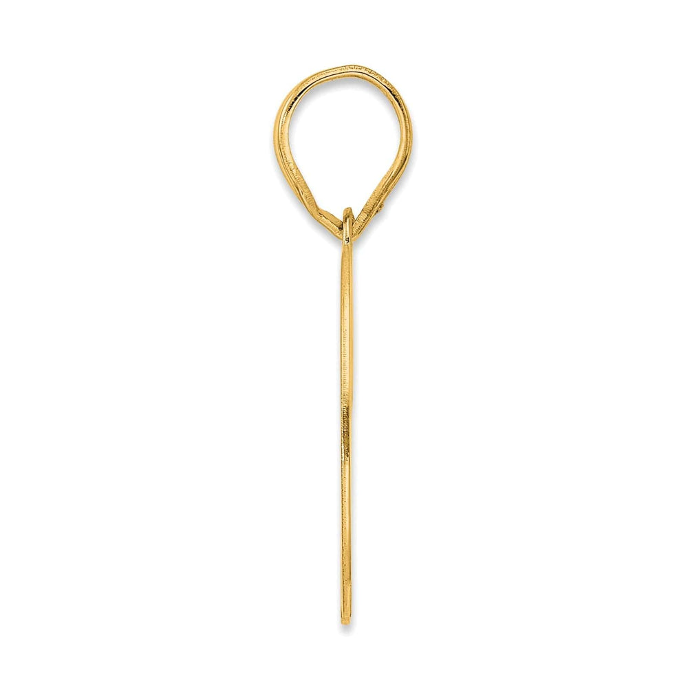 Lovely Rita's Pendants & Charms 14k Yellow Gold Polished Finish Number 70 Charm Pendant