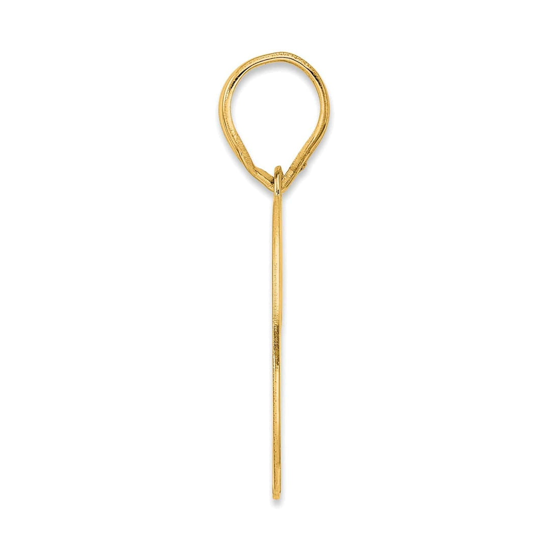 Lovely Rita's Pendants & Charms 14k Yellow Gold Polished Finish Number 70 Charm Pendant