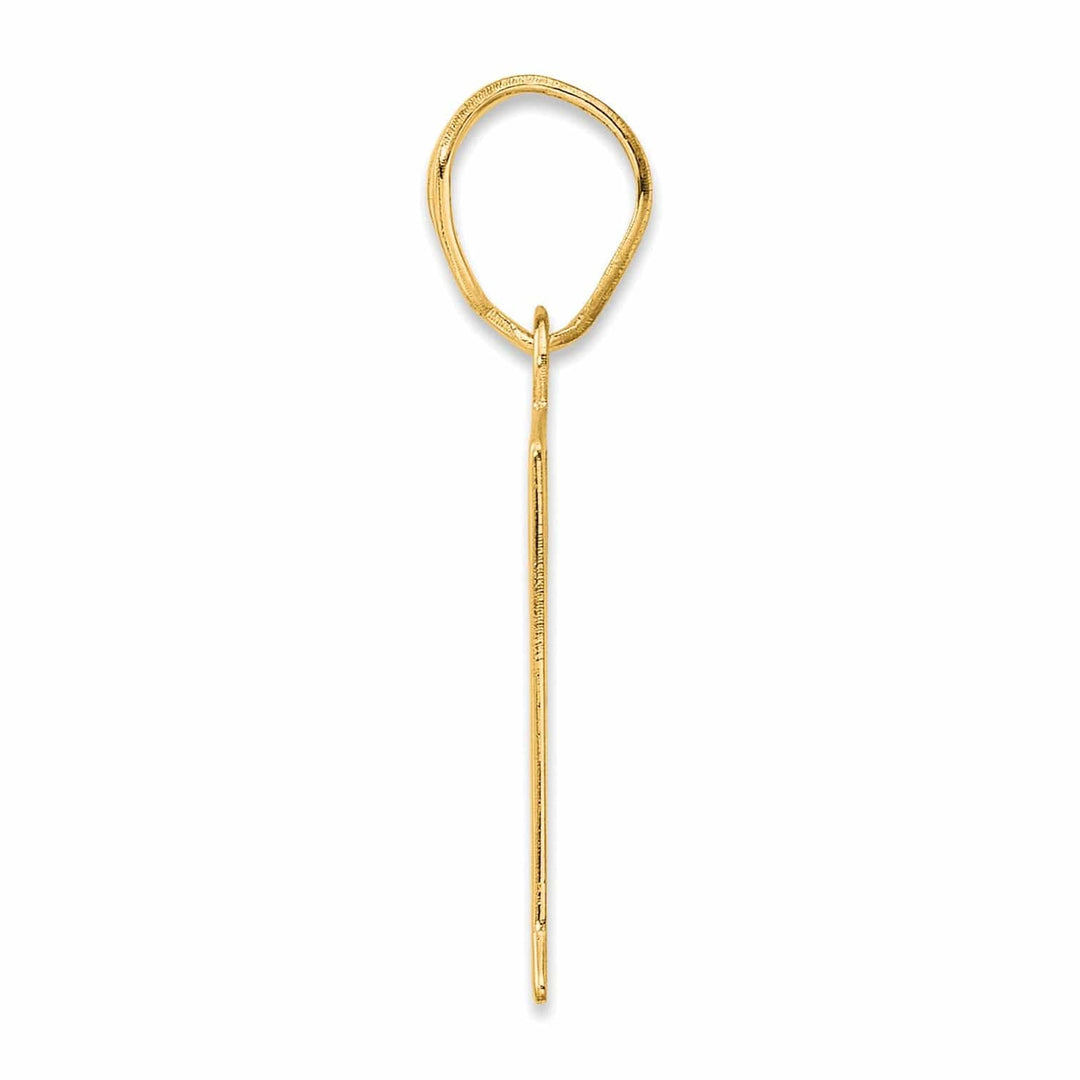 Lovely Rita's Pendants & Charms 14k Yellow Gold Polished Finish Number 71 Charm Pendant
