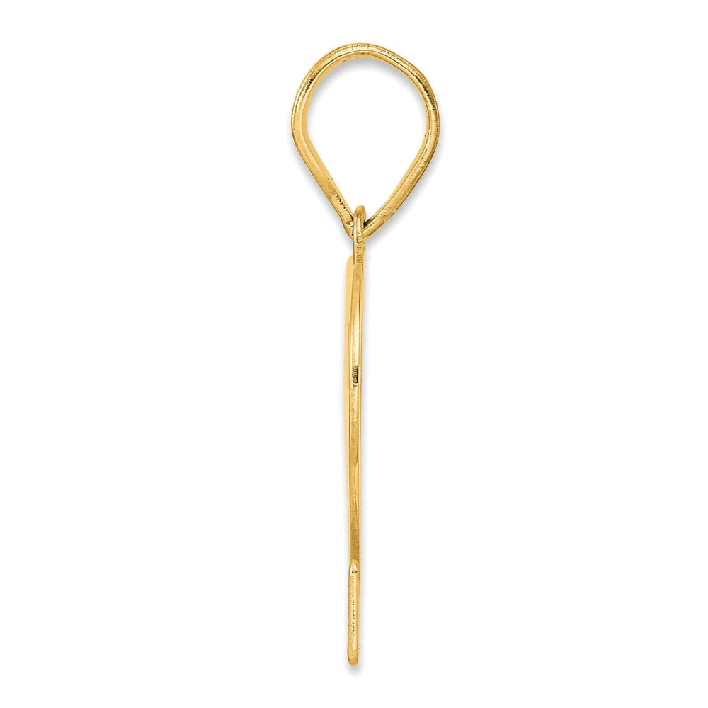 Lovely Rita's Pendants & Charms 14k Yellow Gold Polished Finish Number 72 Charm Pendant