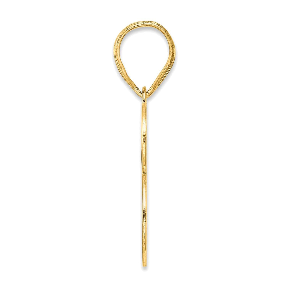 Lovely Rita's Pendants & Charms 14k Yellow Gold Polished Finish Number 73 Charm Pendant
