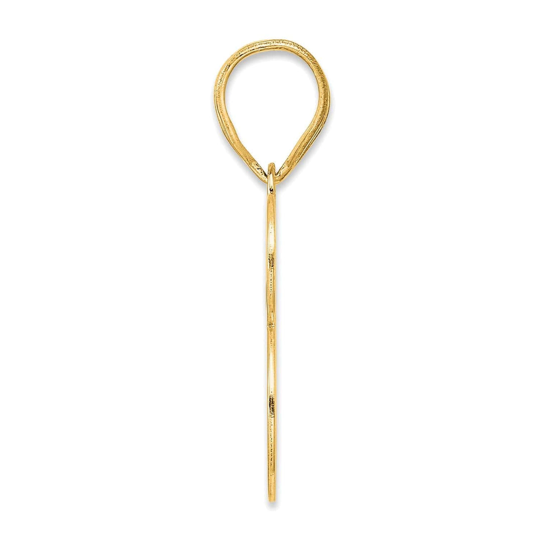 Lovely Rita's Pendants & Charms 14k Yellow Gold Polished Finish Number 73 Charm Pendant