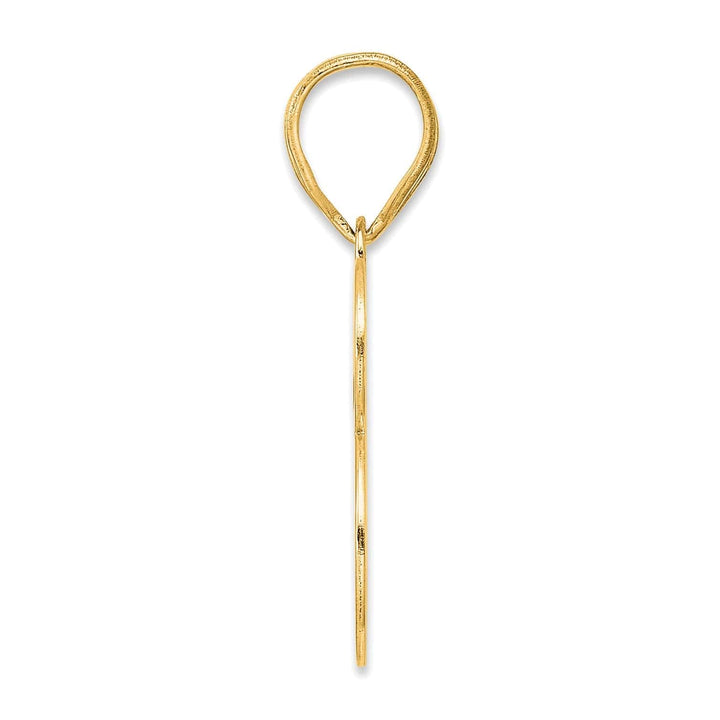 Lovely Rita's Pendants & Charms 14k Yellow Gold Polished Finish Number 73 Charm Pendant