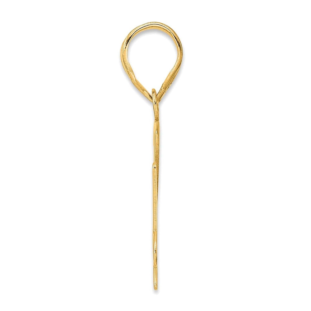 Lovely Rita's Pendants & Charms 14k Yellow Gold Polished Finish Number 74 Charm Pendant