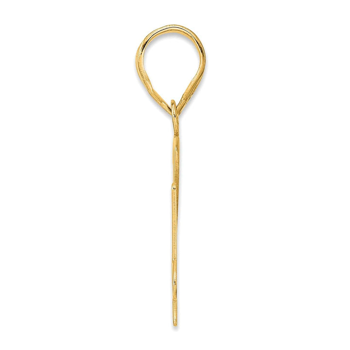 Lovely Rita's Pendants & Charms 14k Yellow Gold Polished Finish Number 74 Charm Pendant