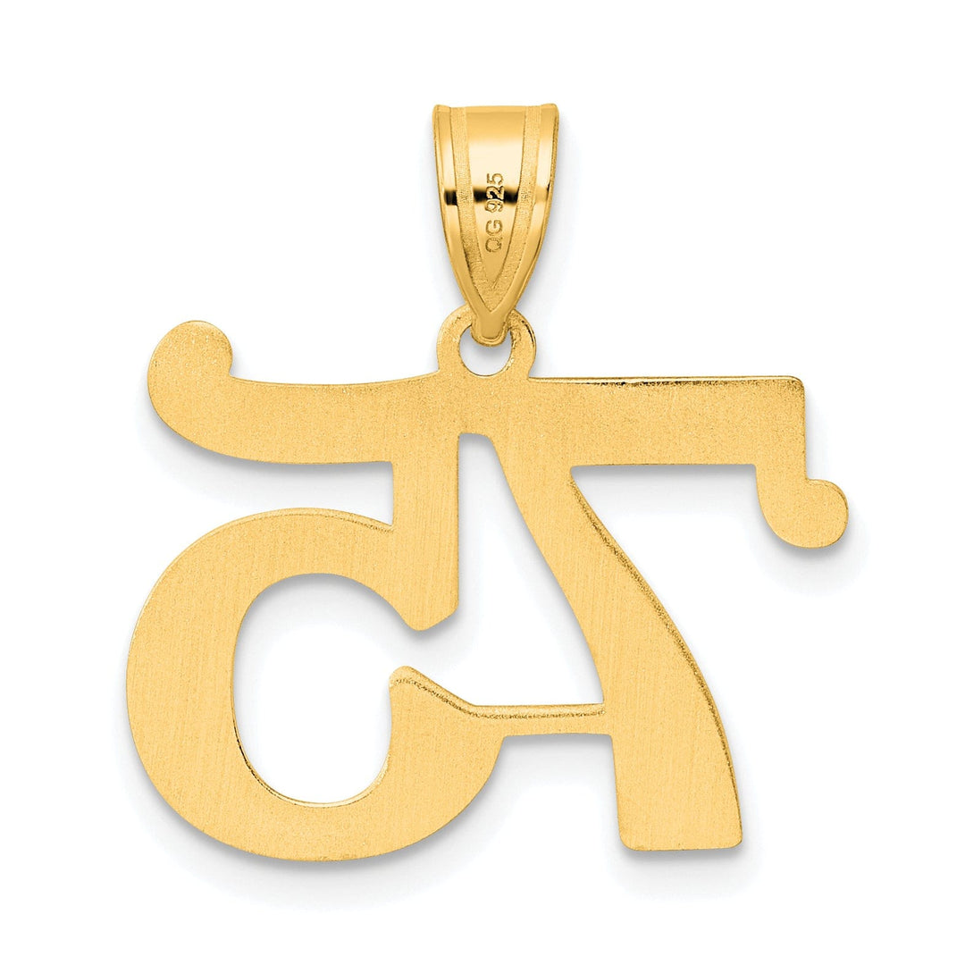 Lovely Rita's Pendants & Charms 14k Yellow Gold Polished Finish Number 75 Charm Pendant