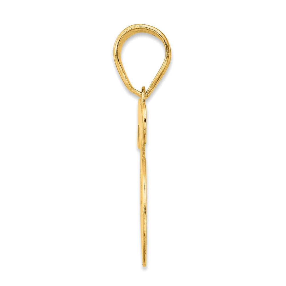 Lovely Rita's Pendants & Charms 14k Yellow Gold Polished Finish Number 75 Charm Pendant