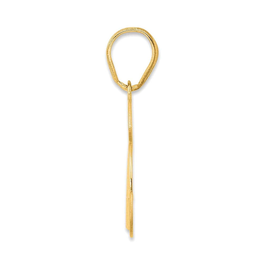 Lovely Rita's Pendants & Charms 14k Yellow Gold Polished Finish Number 76 Charm Pendant