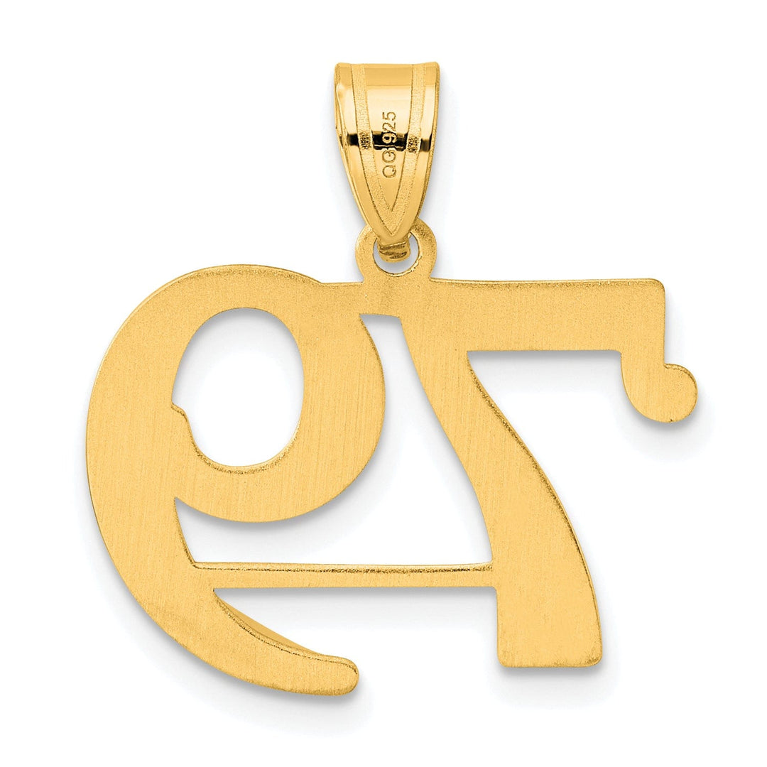 Lovely Rita's Pendants & Charms 14k Yellow Gold Polished Finish Number 79 Charm Pendant