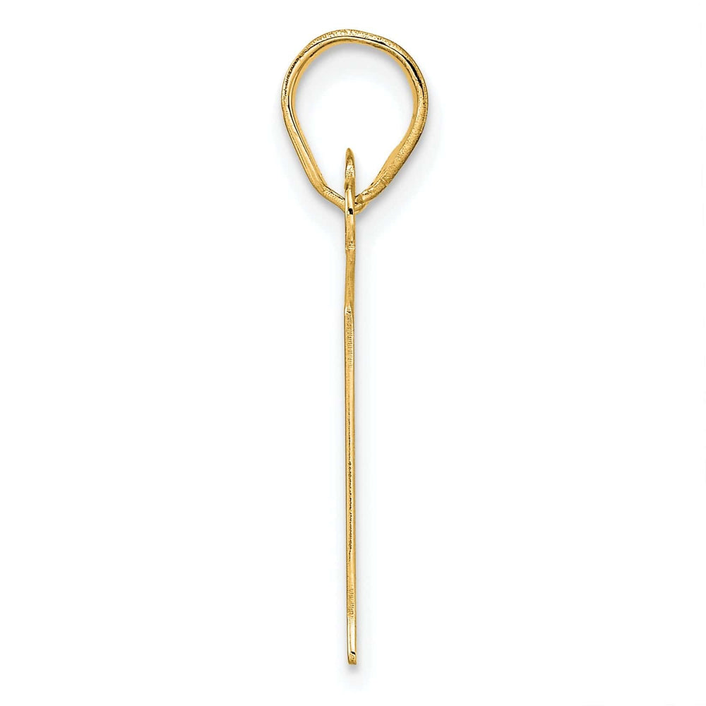 Lovely Rita's Pendants & Charms 14k Yellow Gold Polished Finish Number 81 Charm Pendant