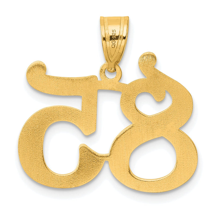Lovely Rita's Pendants & Charms 14k Yellow Gold Polished Finish Number 85 Charm Pendant