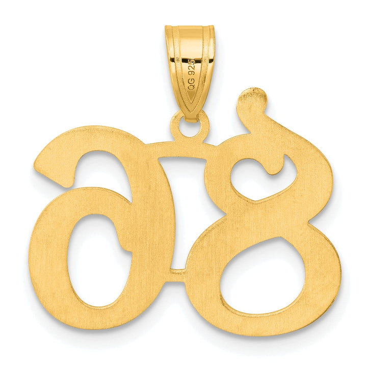 Lovely Rita's Pendants & Charms 14k Yellow Gold Polished Finish Number 86 Charm Pendant