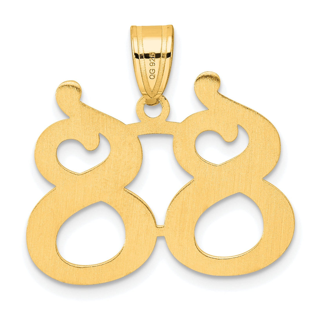 Lovely Rita's Pendants & Charms 14k Yellow Gold Polished Finish Number 88 Charm Pendant