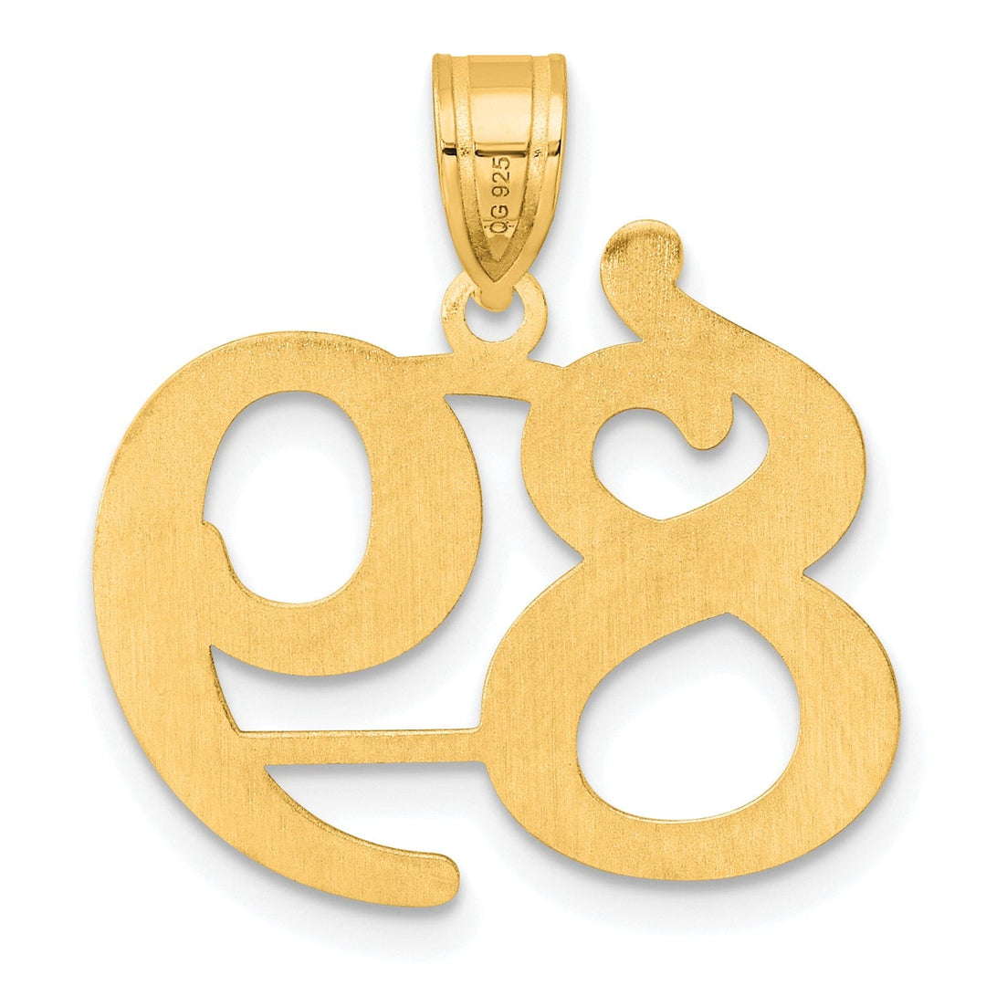 Lovely Rita's Pendants & Charms 14k Yellow Gold Polished Finish Number 89 Charm Pendant