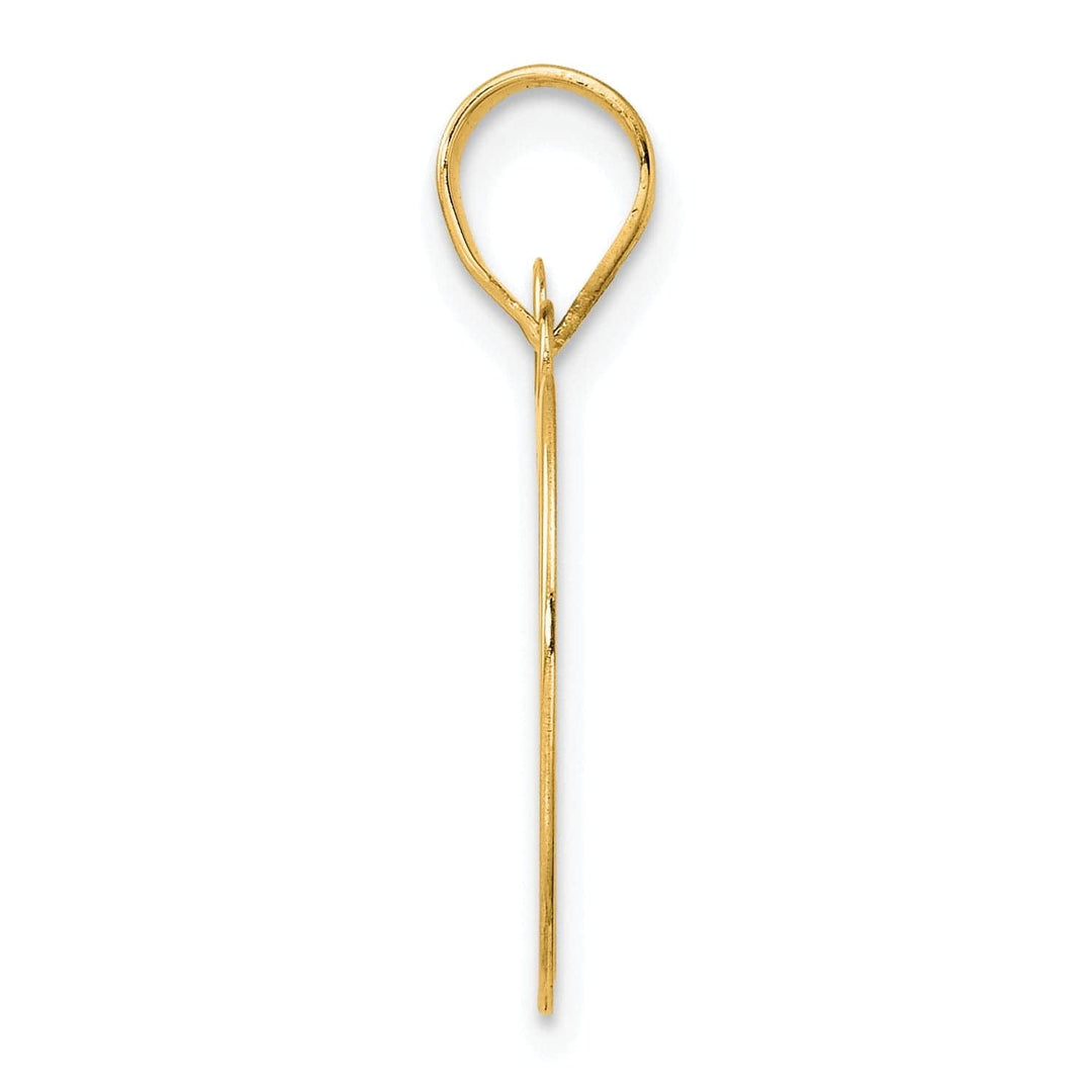 Lovely Rita's Pendants & Charms 14k Yellow Gold Polished Finish Number 89 Charm Pendant
