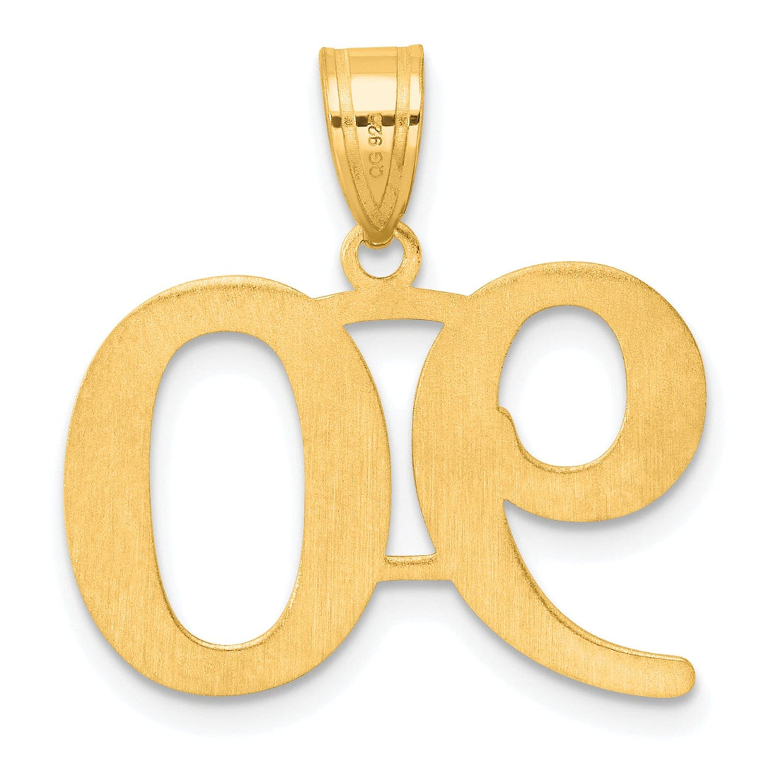 Lovely Rita's Pendants & Charms 14k Yellow Gold Polished Finish Number 90 Charm Pendant