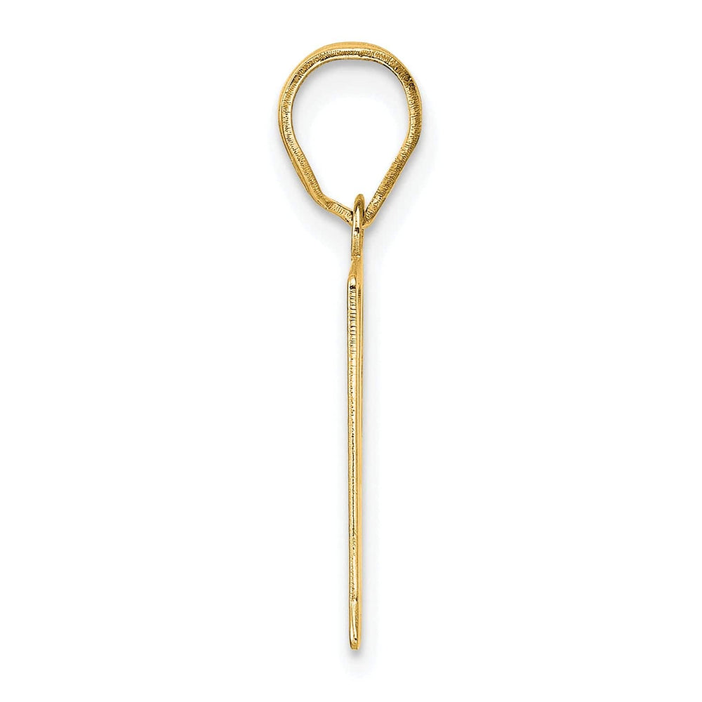 Lovely Rita's Pendants & Charms 14k Yellow Gold Polished Finish Number 91 Charm Pendant