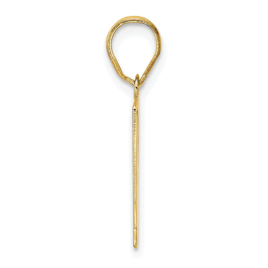 Lovely Rita's Pendants & Charms 14k Yellow Gold Polished Finish Number 91 Charm Pendant
