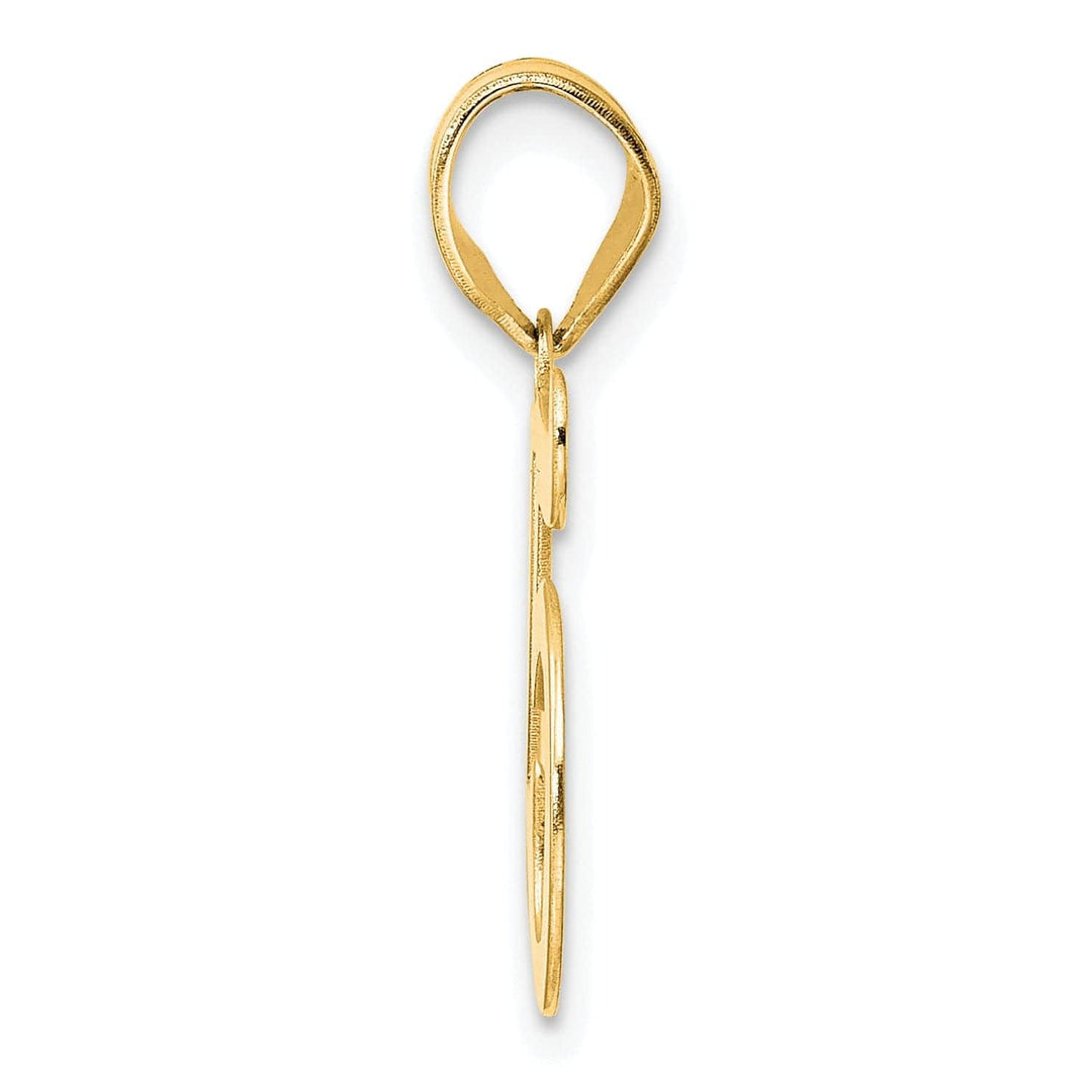 Lovely Rita's Pendants & Charms 14k Yellow Gold Polished Finish Number 95 Charm Pendant