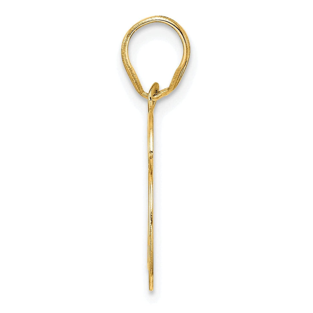 Lovely Rita's Pendants & Charms 14k Yellow Gold Polished Finish Number 96 Charm Pendant