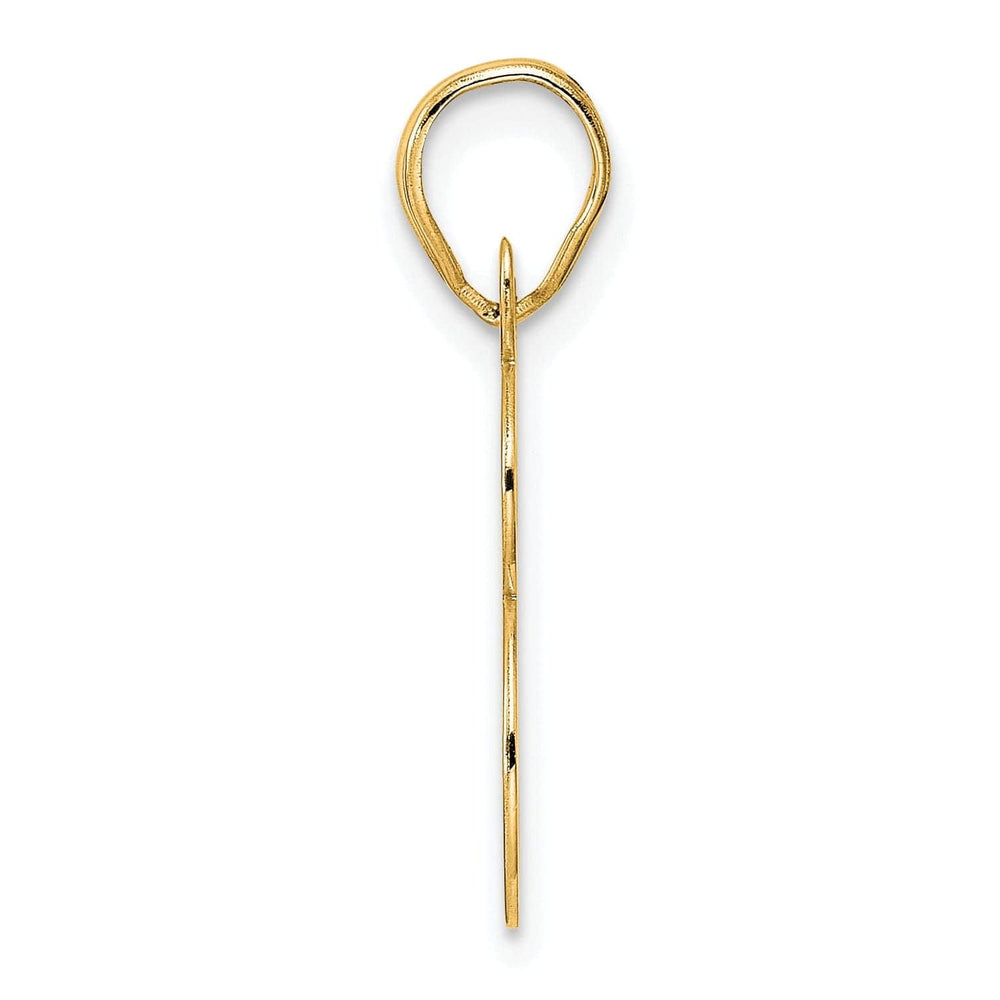 Lovely Rita's Pendants & Charms 14k Yellow Gold Polished Finish Number 98 Charm Pendant