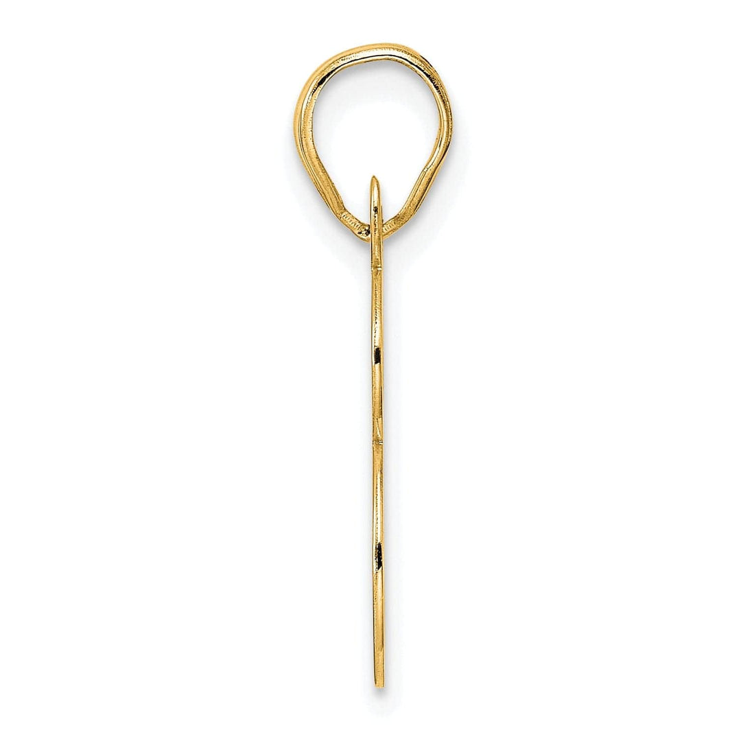 Lovely Rita's Pendants & Charms 14k Yellow Gold Polished Finish Number 98 Charm Pendant