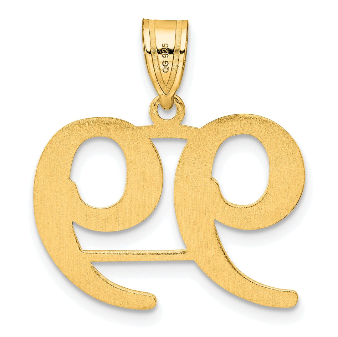 Lovely Rita's Pendants & Charms 14k Yellow Gold Polished Finish Number 99 Charm Pendant