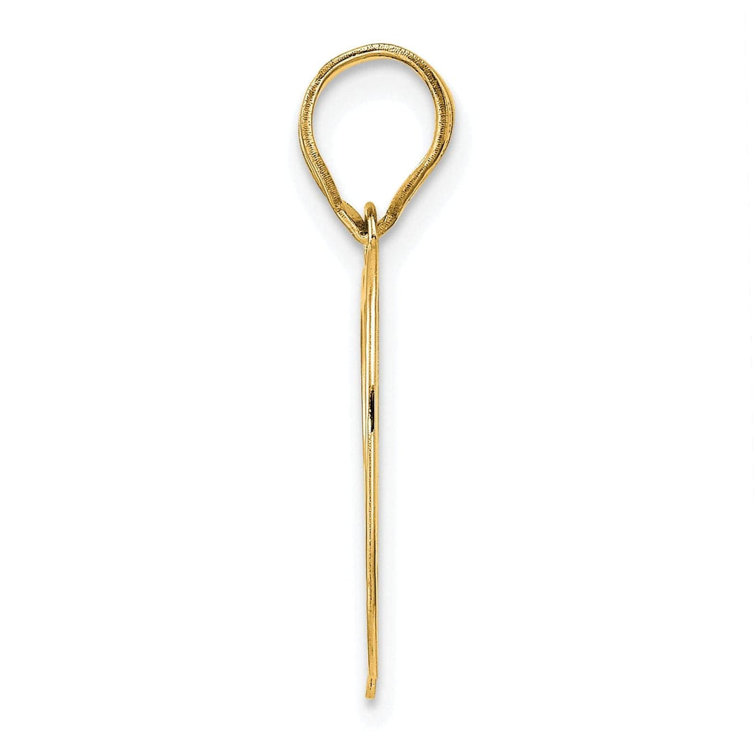 Lovely Rita's Pendants & Charms 14k Yellow Gold Polished Finish Number 99 Charm Pendant