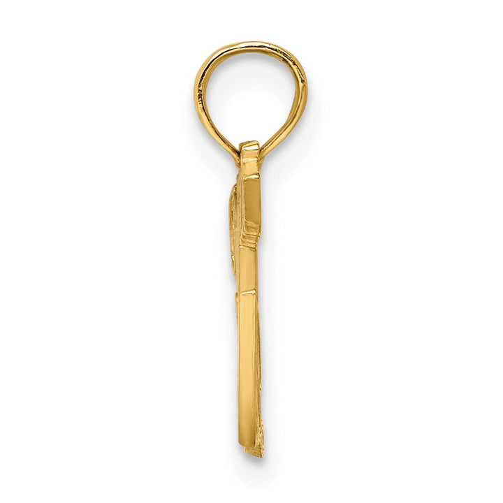 Lovely Rita's Pendants & Charms 14k Yellow Gold Polished Finish Open Back POLICEMAN'S LADY Charm Pendant