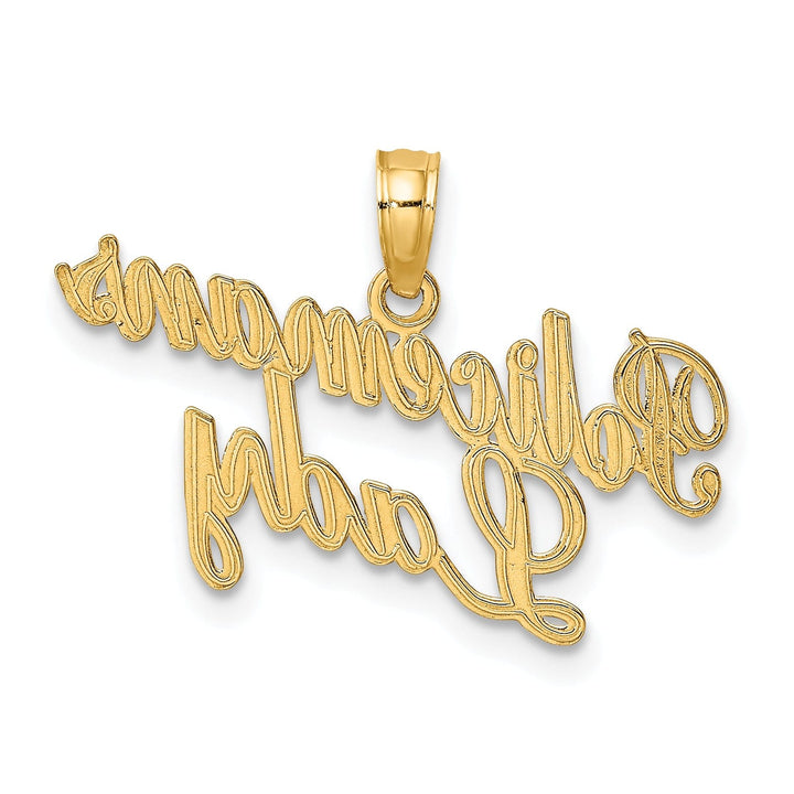 Lovely Rita's Pendants & Charms 14k Yellow Gold Polished Finish Open Back POLICEMAN'S LADY Charm Pendant