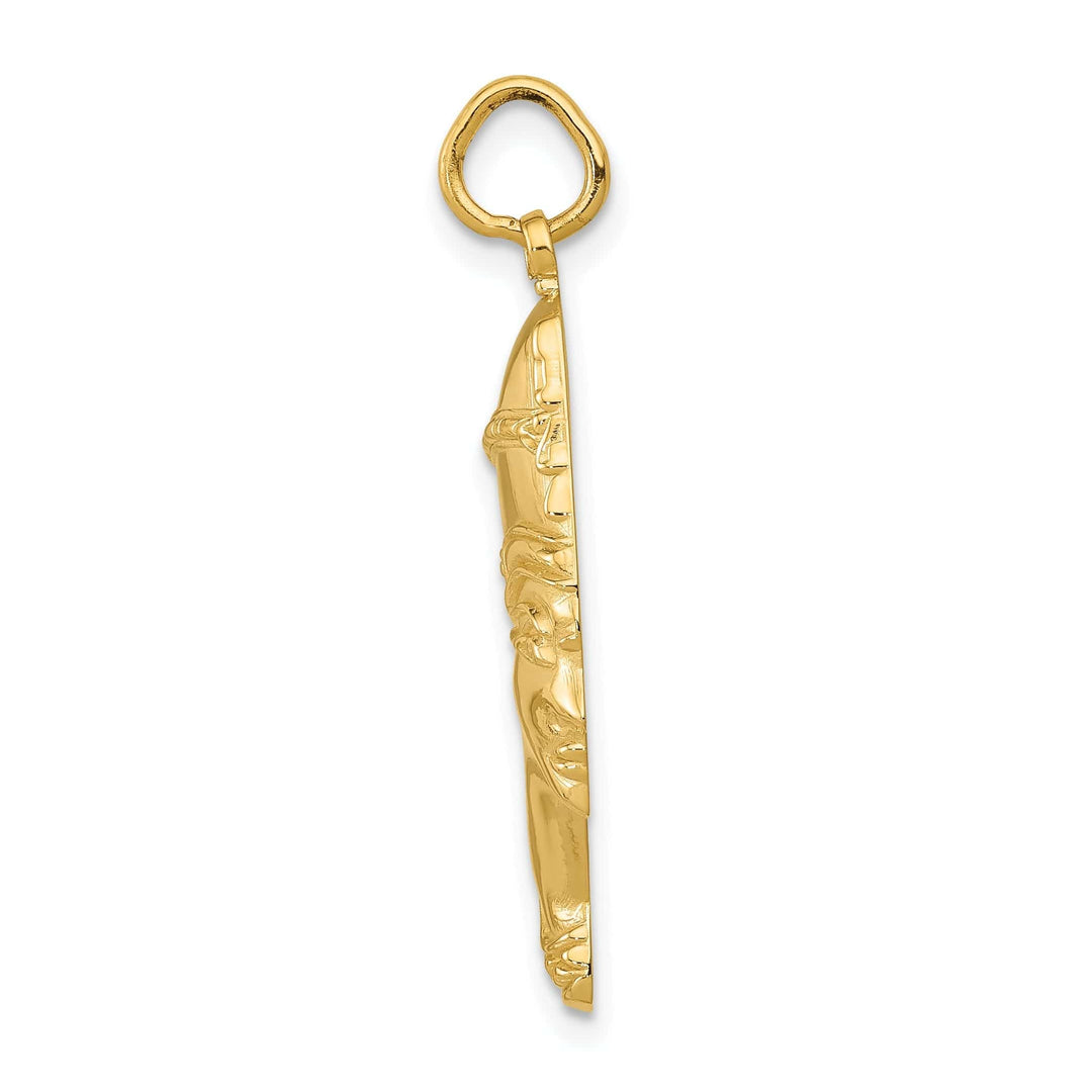 Lovely Rita's Pendants & Charms 14k Yellow Gold Polished Finish Queen Nefertiti Charm Pendant