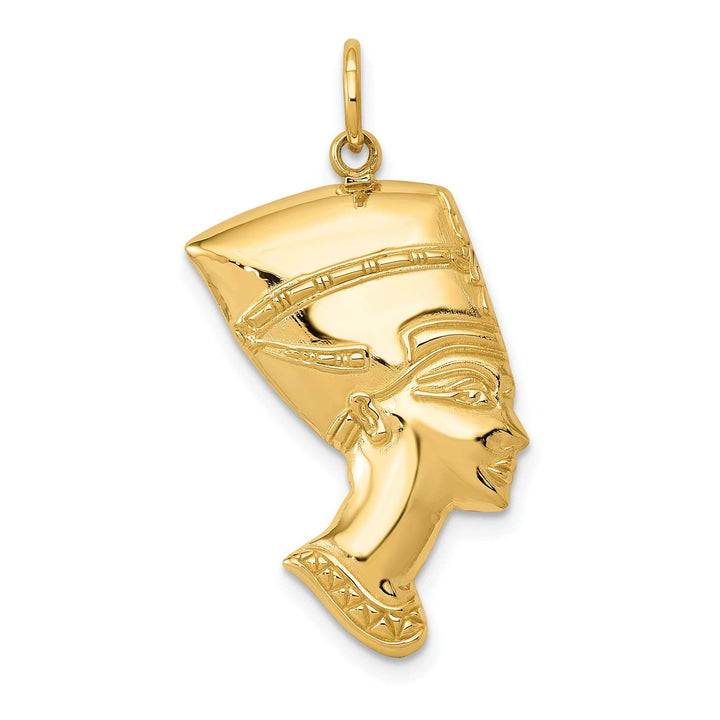 Lovely Rita's Pendants & Charms 14k Yellow Gold Polished Finish Queen Nefertiti Charm Pendant