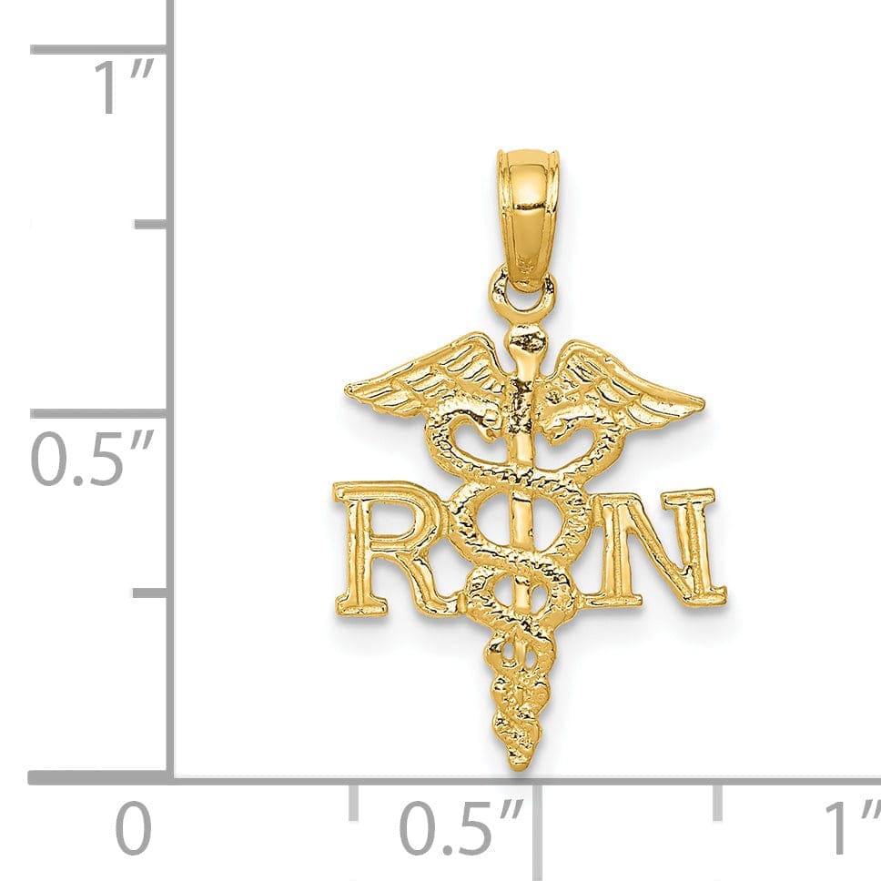Lovely Rita's Pendants & Charms 14k Yellow Gold Polished Finish R.N. Pendant