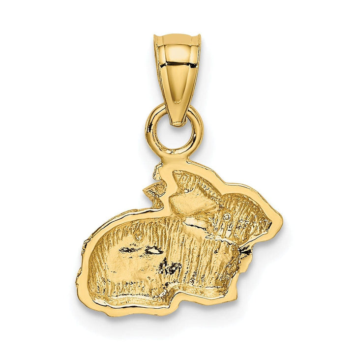 Lovely Rita's Pendants & Charms 14k Yellow Gold Polished Finish Rabbit Pendant