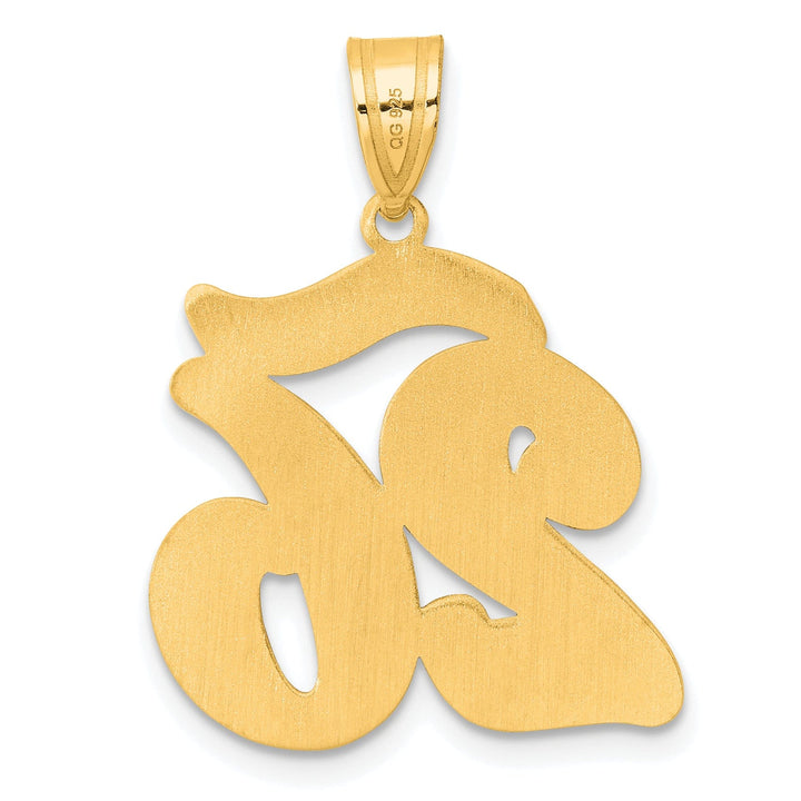 Lovely Rita's Pendants & Charms 14k Yellow Gold Polished Finish Script Design Number 26 Charm Pendant