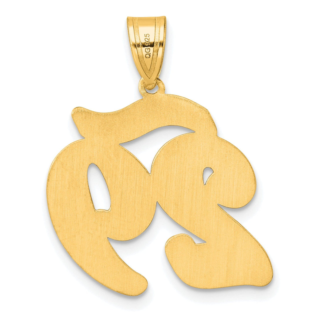 Lovely Rita's Pendants & Charms 14k Yellow Gold Polished Finish Script Design Number 29 Charm Pendant