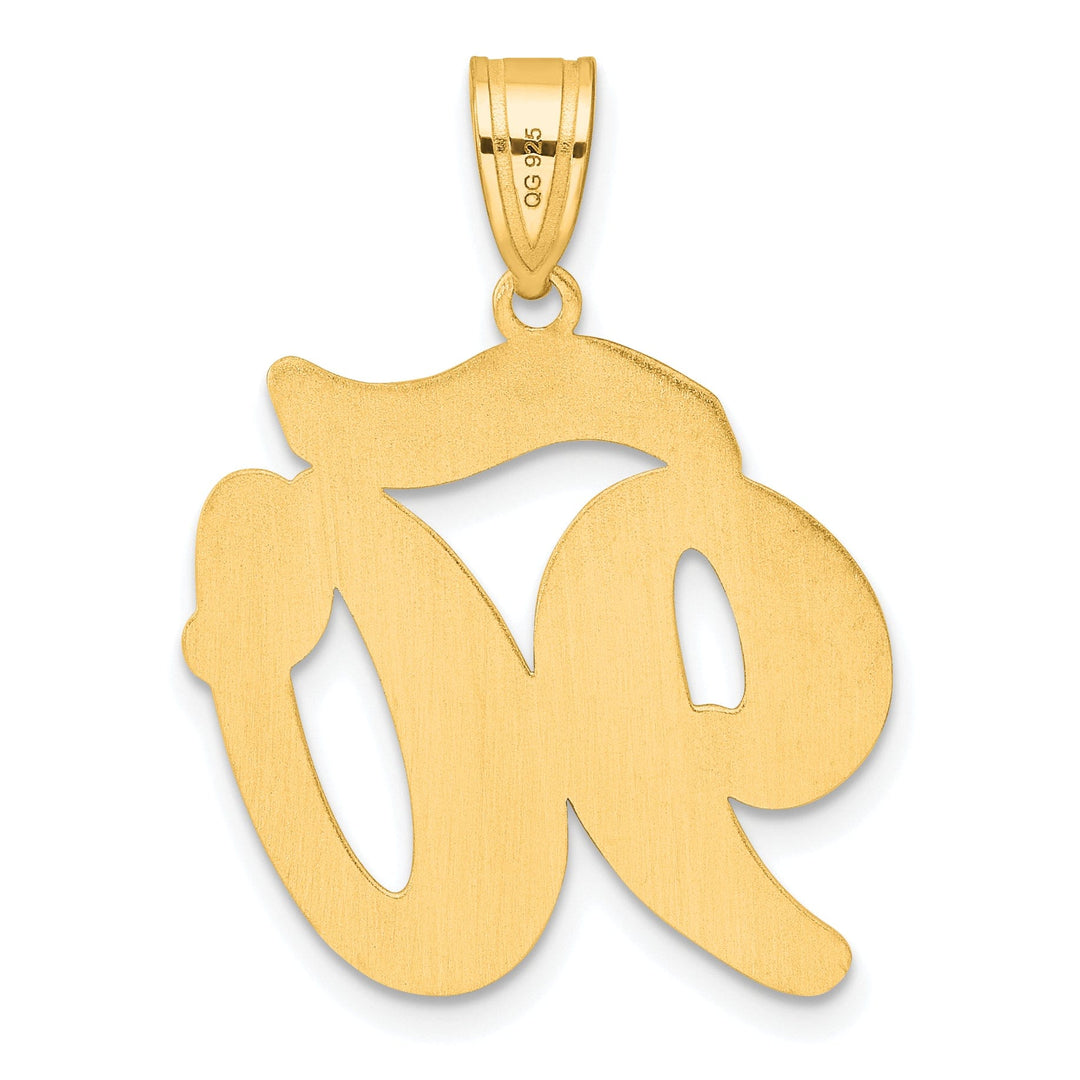 Lovely Rita's Pendants & Charms 14k Yellow Gold Polished Finish Script Design Number 90 Charm Pendant