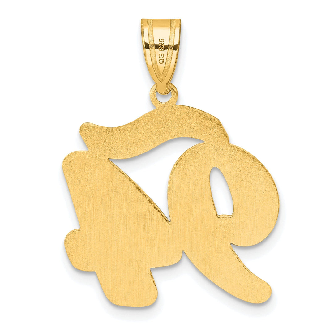 Lovely Rita's Pendants & Charms 14k Yellow Gold Polished Finish Script Design Number 94 Charm Pendant