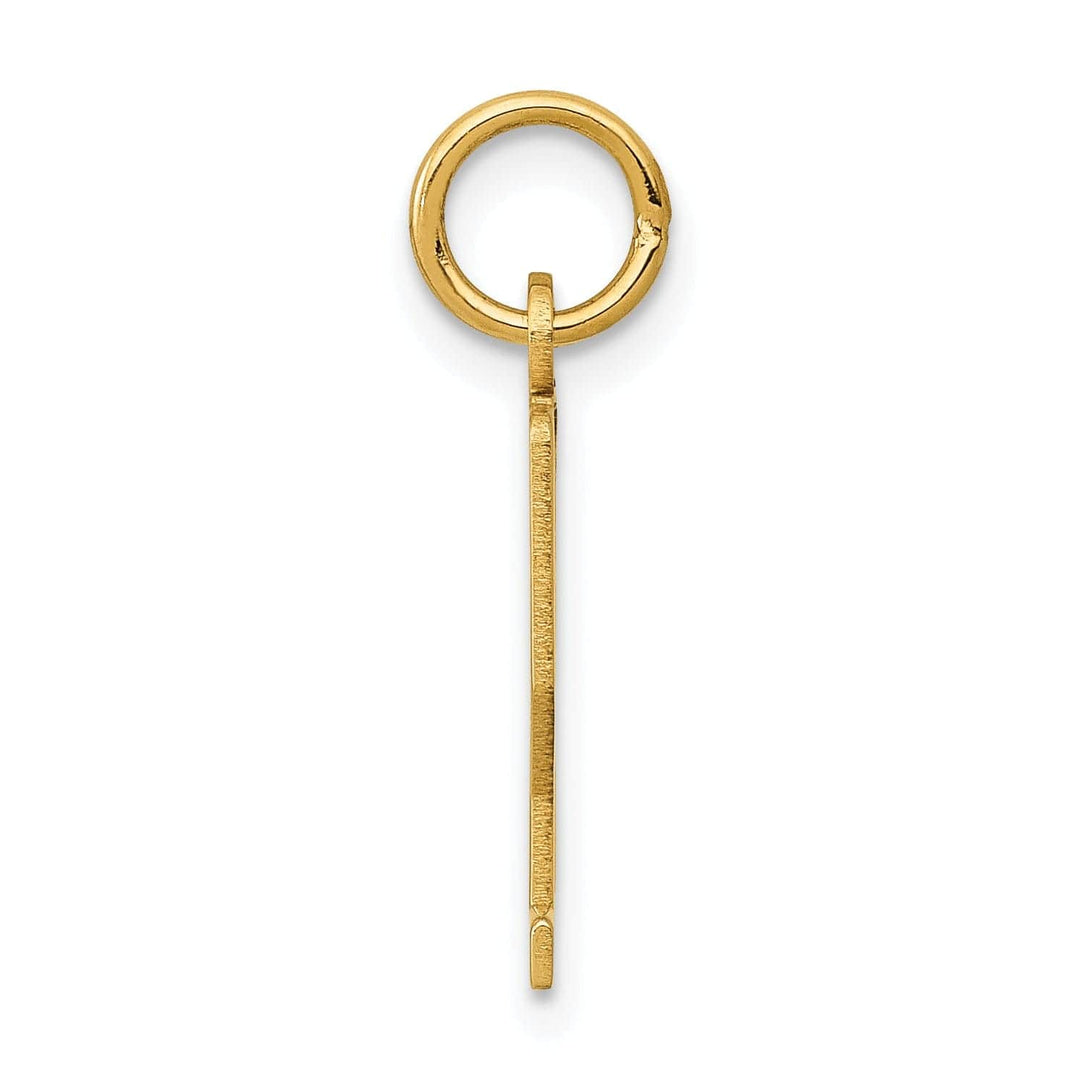 Lovely Rita's Pendants & Charms 14K Yellow Gold Polished Finish Small Size Elongated Shape Number 22 Charm Pendant