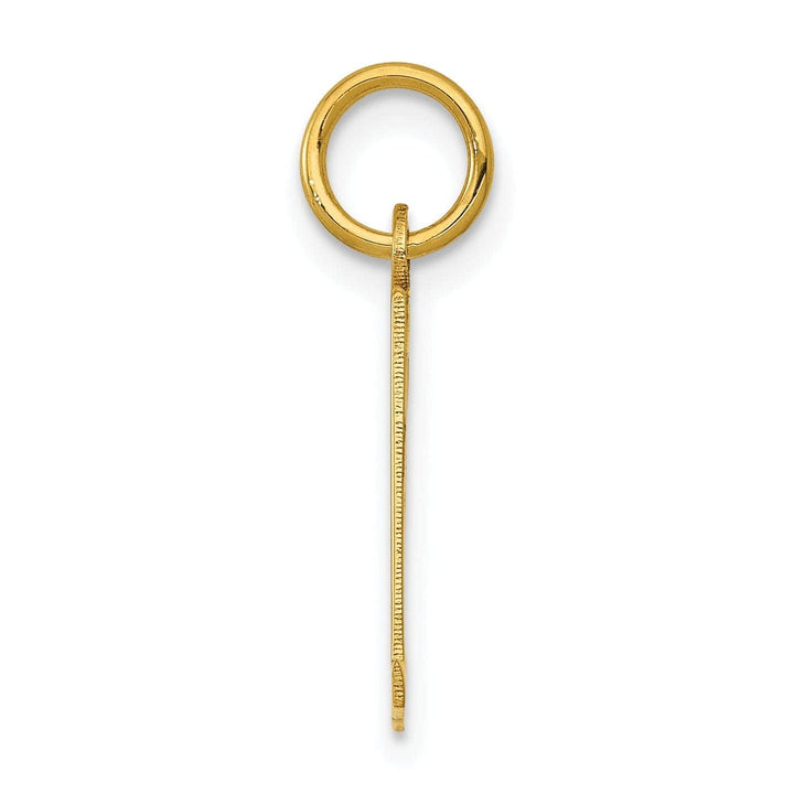 Lovely Rita's Pendants & Charms 14K Yellow Gold Polished Finish Small Size Elongated Shape Number 31 Charm Pendant