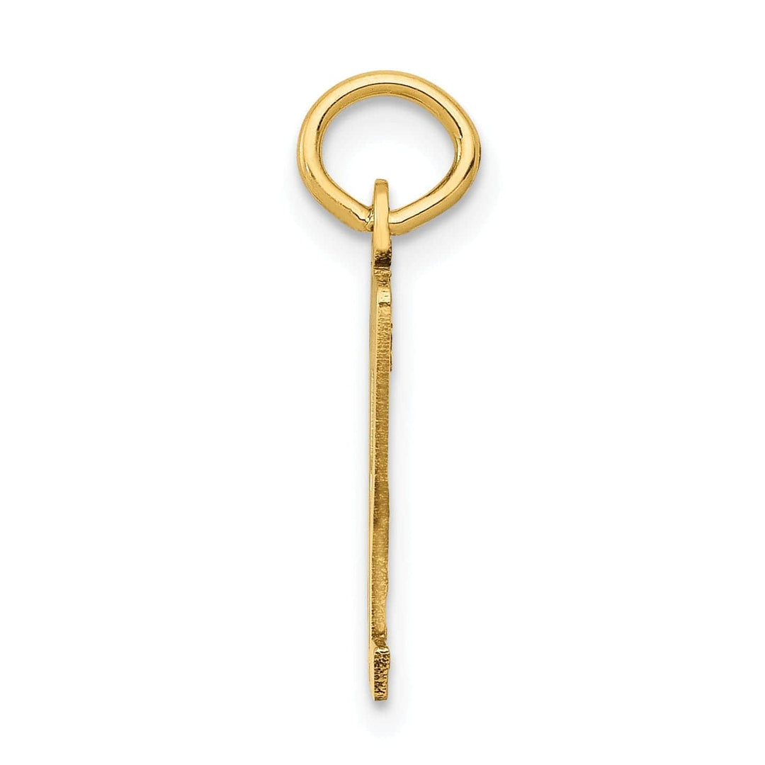 Lovely Rita's Pendants & Charms 14K Yellow Gold Polished Finish Small Size Elongated Shape Number 32 Charm Pendant
