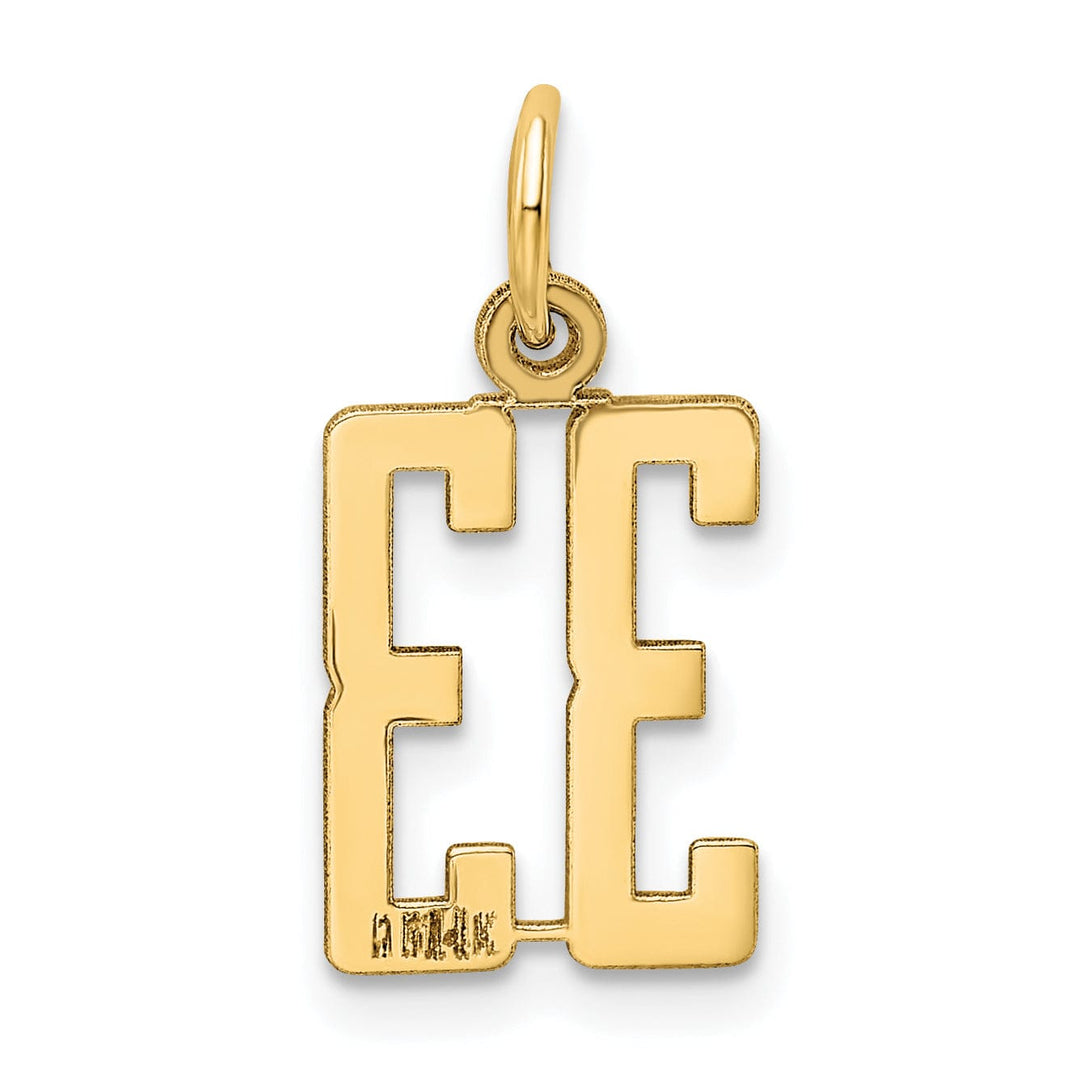 Lovely Rita's Pendants & Charms 14K Yellow Gold Polished Finish Small Size Elongated Shape Number 33 Charm Pendant