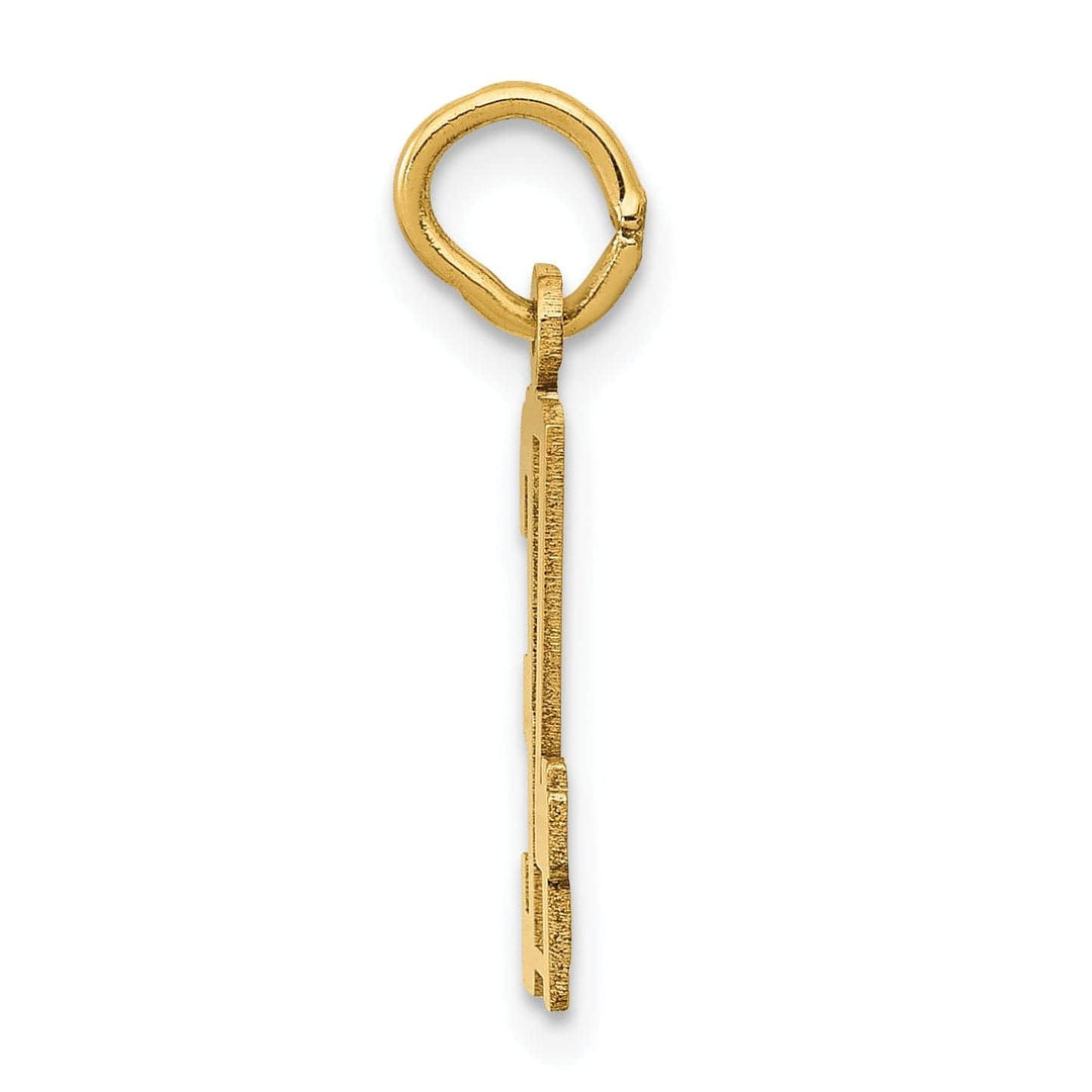 Lovely Rita's Pendants & Charms 14K Yellow Gold Polished Finish Small Size Elongated Shape Number 34 Charm Pendant