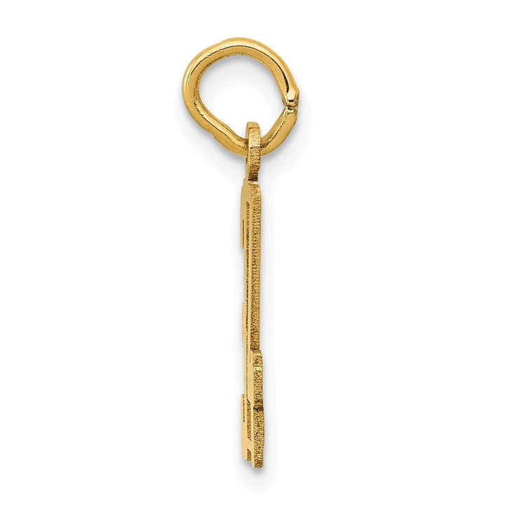 Lovely Rita's Pendants & Charms 14K Yellow Gold Polished Finish Small Size Elongated Shape Number 34 Charm Pendant