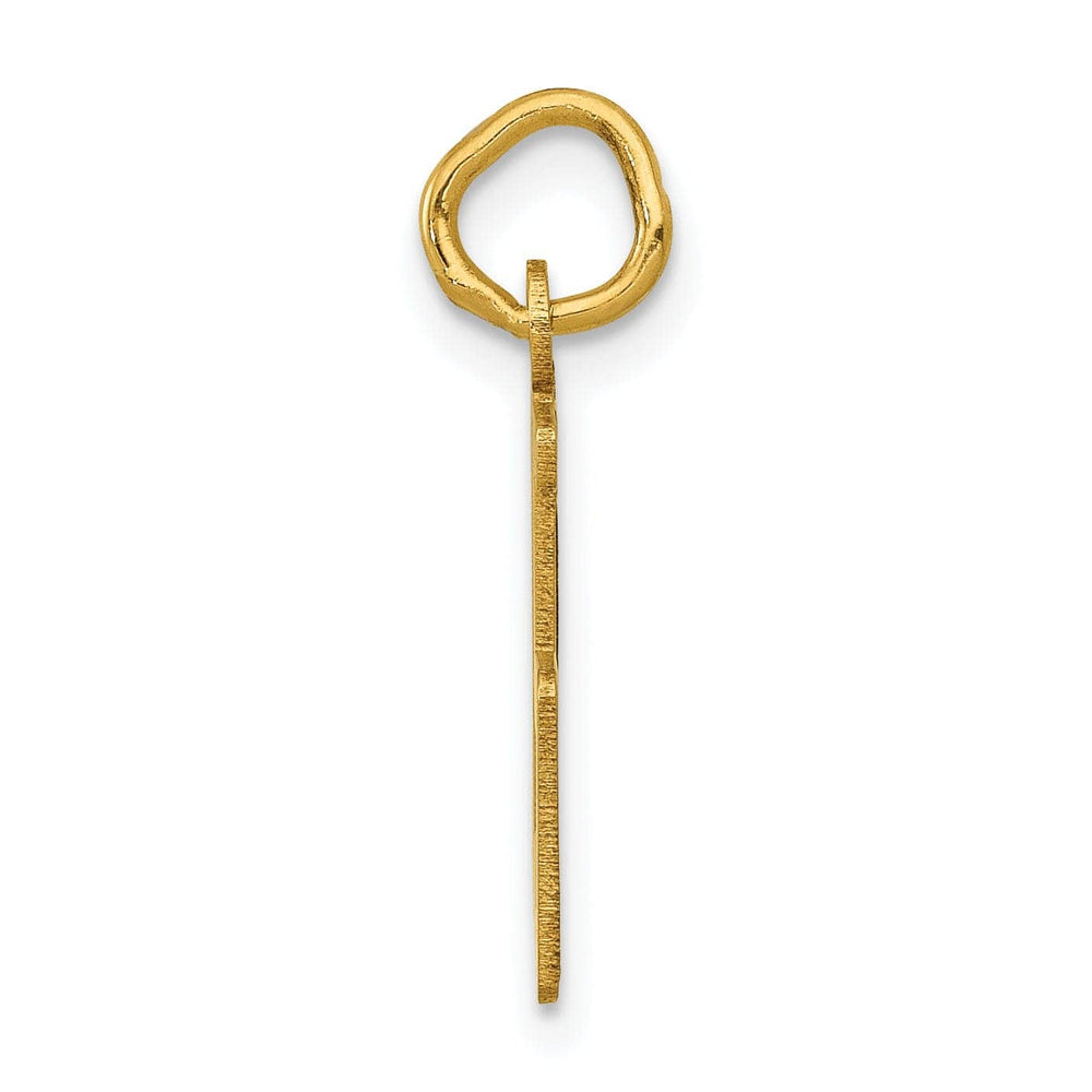 Lovely Rita's Pendants & Charms 14K Yellow Gold Polished Finish Small Size Elongated Shape Number 35 Charm Pendant